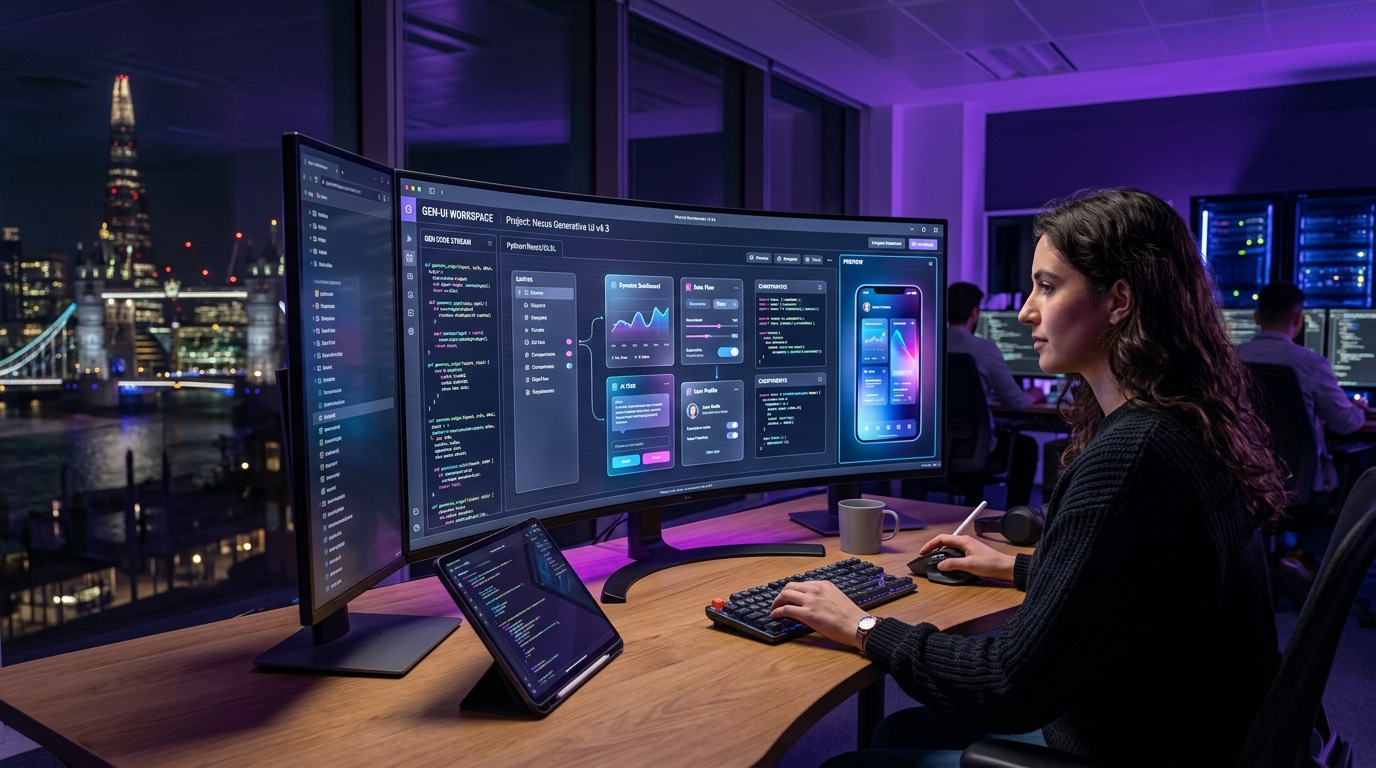 Generative UI & Dynamic Canvas Workspaces: Beyond Text Boxes to Interactive Human-AI Collaboration