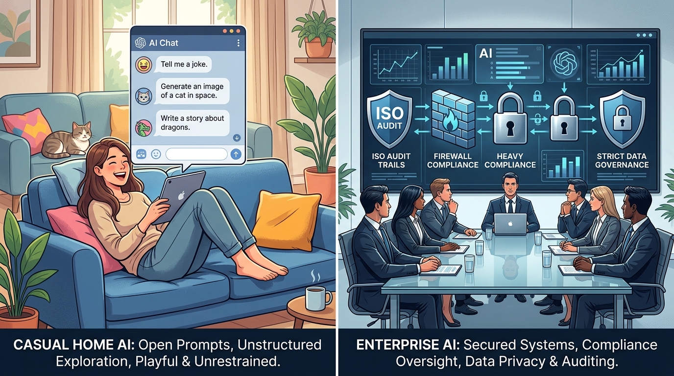 7 Deadly Pitfalls: Transitioning AI from Casual Home Use to the Enterprise Office