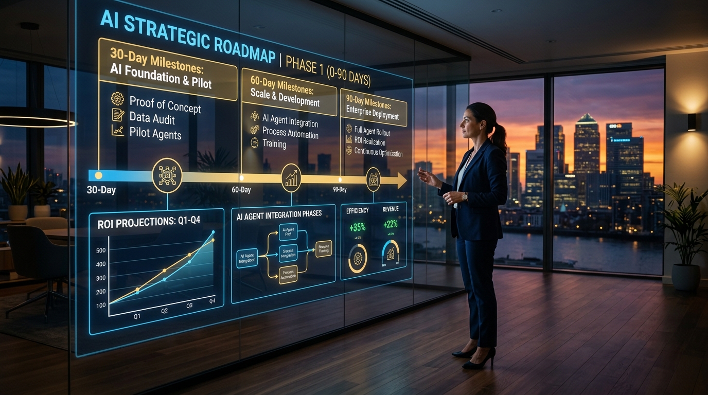 The Executive 90-Day AI Roadmap: Moving from Proof-of-Concept Fatigue to Production Value