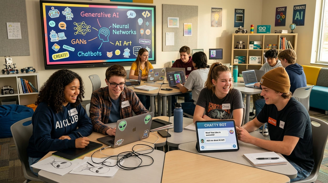 Secondary School AI Club: Weekly Trends, Creative Tools & Hacks
